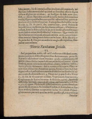 Theoria Facultatum specialis. VI.