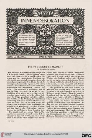 32: Die trennenden Mauern