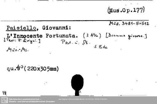 Paisiello, Giovanni, L'Innocente