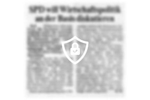 SPD will Wirtschaftspolitik an der Basis diskutieren