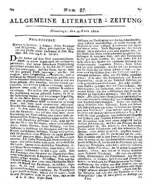 Lachmann, F. H.: Ueber Paradoxie und Originalität. Zwey philosophische Versuche. Zittau, Leipzig: Schöps 1801