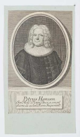 Bildnis von Peter Hanssen (1686-1760)