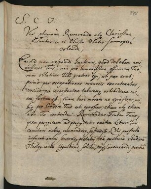 1 lat. Brief, Frankfurt a.d.O. 13.4.1694