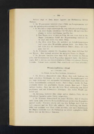 Wissenschaftlicher Abend am 6. Dezember 1902.