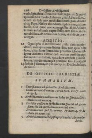 De Officio sacristiae.