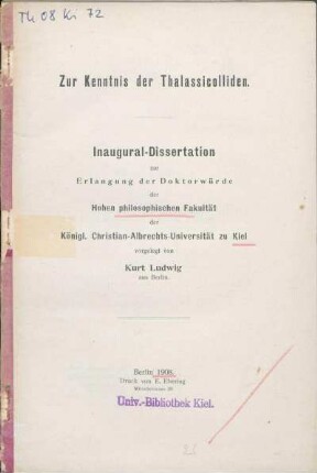Zur Kenntnis der Thalassicolliden