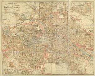 Kiessling's Kleiner Verkehrsplan von Berlin mit Vororten