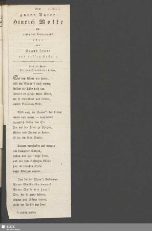 Nr. 32. Zeune, Gedicht [Druck]