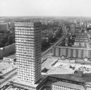 Oderturm in Frankfurt/Oder : Blickrichtung Nordwesten