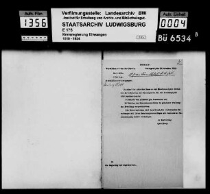 Obersekretäre in gehobener Stellung beim Oberamt Hall