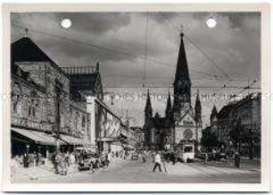 Berlin, Hardenbergstraße und Kaiser-Wilhelm-Gedächtniskirche