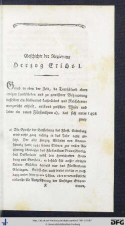 Geschichte der Regierung Herzog Erichs I. von 1495 bis 1540.