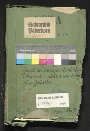 Gesuch der Lehrer um Erhöhung ihrer Gehälter
