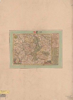 Karte des Kreises Leipzig, ca. 1:500 000, Kupferstich, vor 1745 : Der Leipziger Creis / verfertiget von Joh. George Schreibern. - [Ca. 1:500 000]. - Leipzig , [vor 1745]. - 1 Kt. : Kupferst. ; 20 x 16 cm