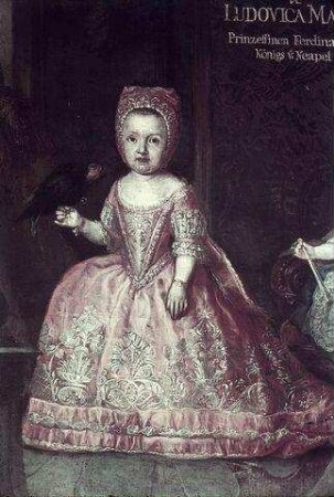 Prinzessin Maria Theresia von Sizilien, spätere Kaiserin und Prinzessin Maria Ludovica von Sizilien, spätere Großherzogin von Toskana