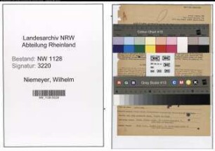 Entnazifizierung Wilhelm Niemeyer , geb. 06.05.1889 (Polizist)