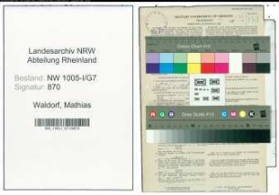 Entnazifizierung Mathias Waldorf , geb. 02.01.1904 (Postschaffner)
