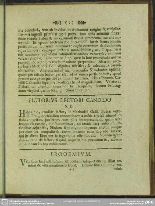 Pictorius Lectori Candido