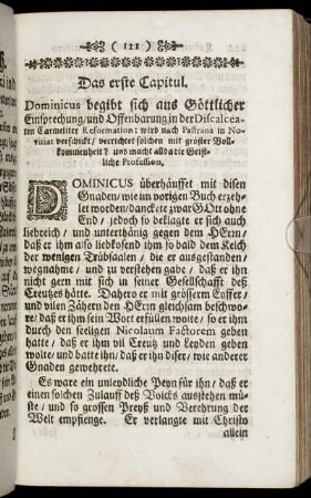 Das erste Capitul. - Das fünffte Capitul.