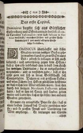 Das erste Capitul. - Das fünffte Capitul.
