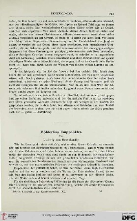 Hölderlins Empedokles