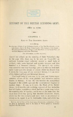 History of the British standing army