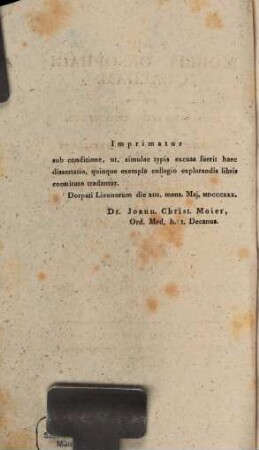 Dissertatio inauguralis medica de morbis oesophagi quaedam