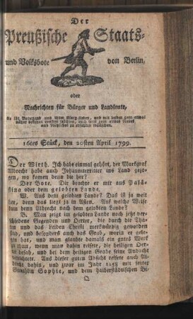 16tes Stück, den 20sten April 1799