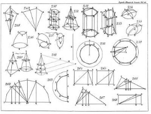 Tafel 12, Elemente der Geometrie, Figuren 247 - 268.