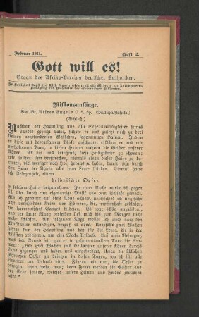 Februar 1911. Heft 2.