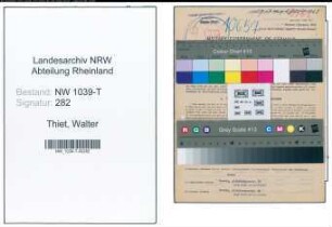 Entnazifizierung Walter Thiet , geb. 26.09.1901 (Angestellter)