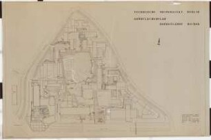 Technische Universität Berlin Nordgelände: Lageplan mit Grünflächenplan 1:500