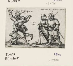 Jacob Hewmon und Laurencius Augstmon, Blatt 4 der Folge "Bauernfest oder die zwölf Monate"