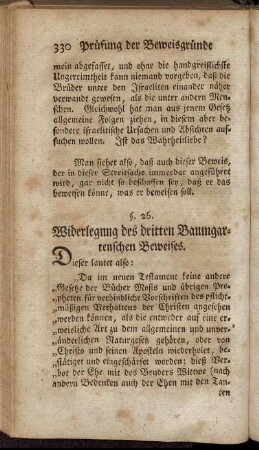 §. 26. Widerlegung des dritten Baumgartenschen Beweises.