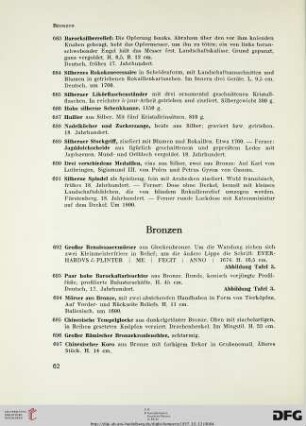 Bronzen (Nr. 692-721)