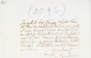 Brief an Emil Krause