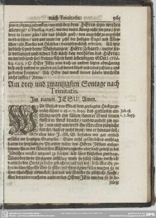 Am drey und zwantzigsten Sontage nach Trinitatis
