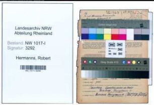 Entnazifizierung Robert Hermanns , geb. 05.03.1900 (Friseurmeister)