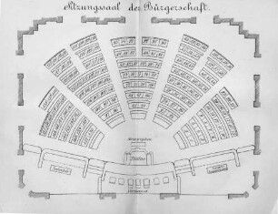 Sitzungssaal der Bürgerschaft.