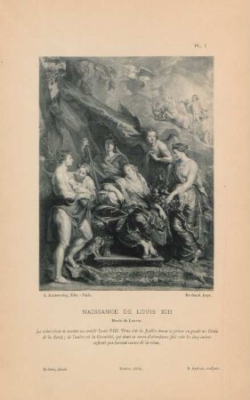 Pl. I. Naissance de Louis XIII