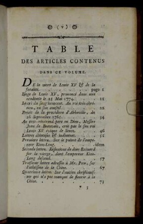 Table Des Articles Contenus Dans Ce Volume.