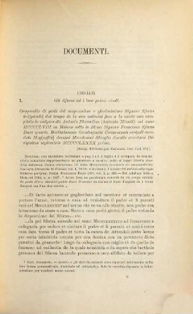 Caterina Sforza, 3. Documenti