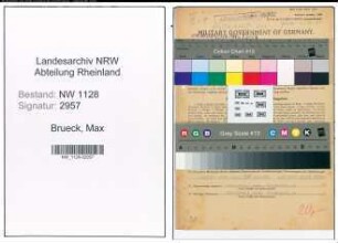 Entnazifizierung Max Brueck , geb. 14.09.1900 (Polizist)