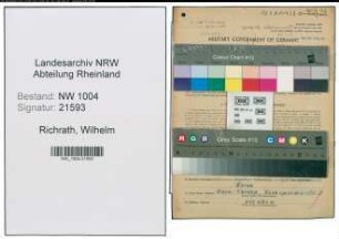 Entnazifizierung Wilhelm Richrath , geb. 31.03.1889 (Schiffsfuehrer)
