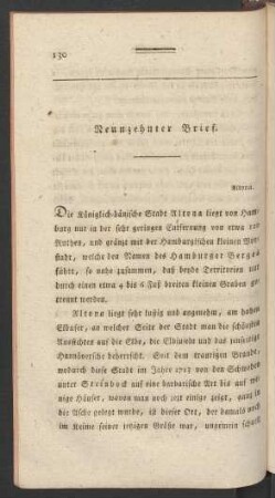 Neunzehnter Brief