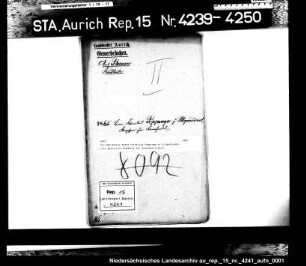 Die dem Bäcker Bonne Cornelius Poppinga in Hilgenriedersiel gestattete Krämerei mit Schankwirtschaft
