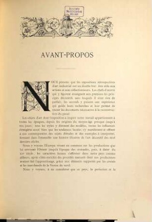 L' Art ancien à l'Exposition Nationale Belge