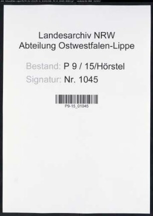 Sterberegister Standesamt Hörstel