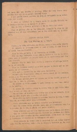 Canto de la vida : (De "Los Poemas de la Vida")