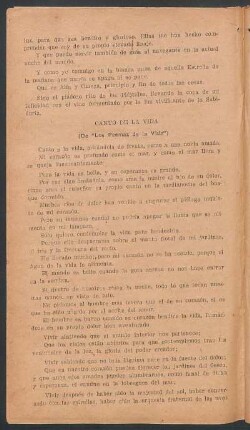 Canto de la vida : (De "Los Poemas de la Vida")